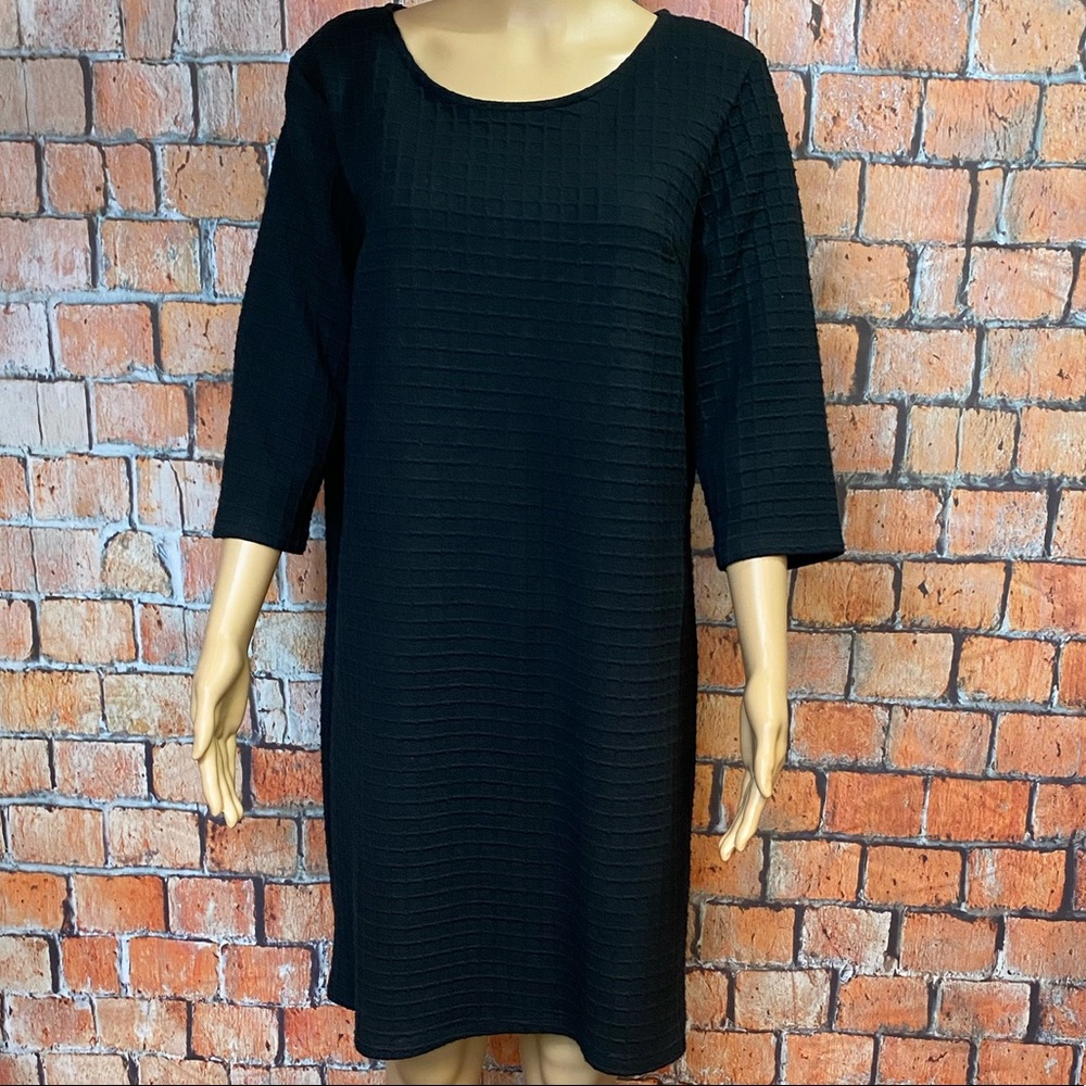 Gibson Latimer Waffle Textured Shift Dress